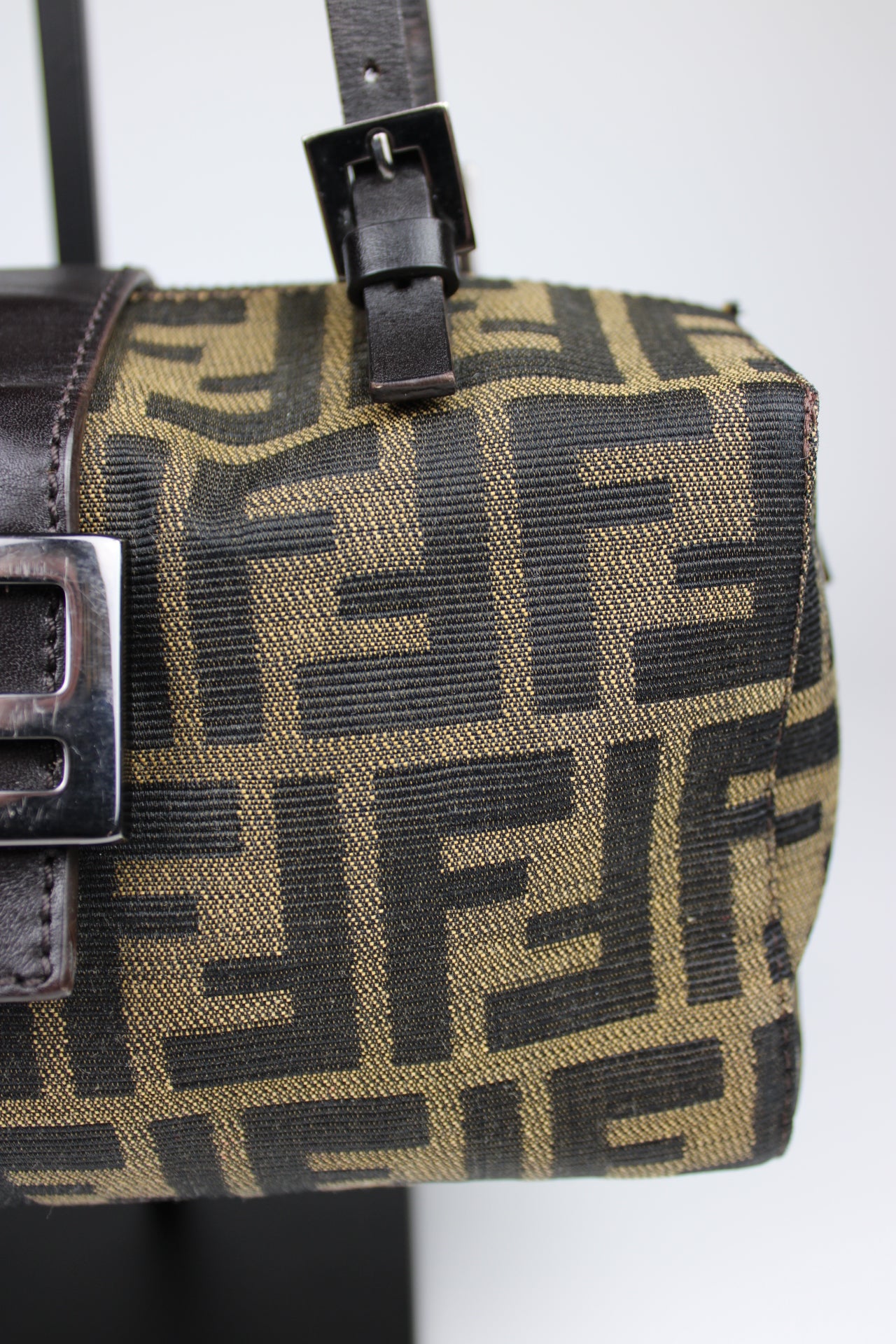 Fendi Zucca Box Baguette Bag
