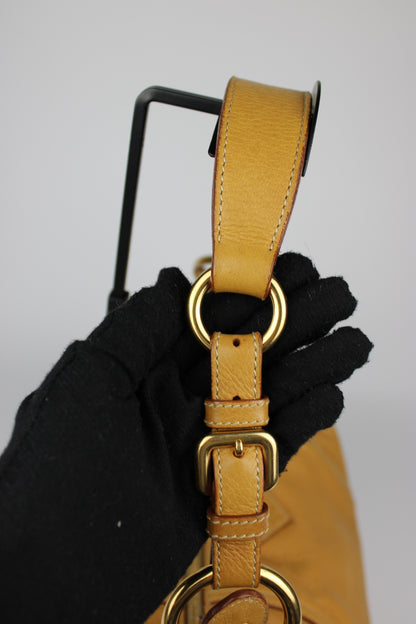 Prada Cervo Leather Hobo Bag