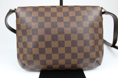 Louis Vuitton Damier Ebene Musette Cross Body Bag 2006