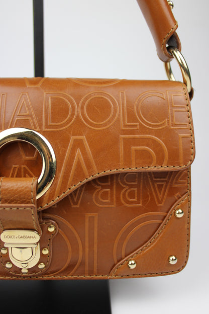 Dolce & Gabbana Leather Baguette Shoulder Bag