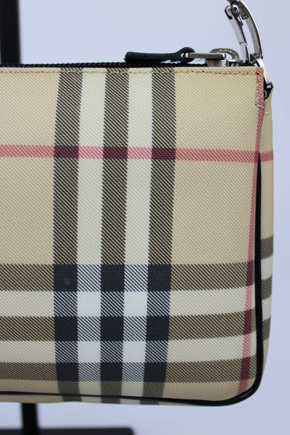 Pre-owned Burberry Nova Check Pochette Bag 2002
