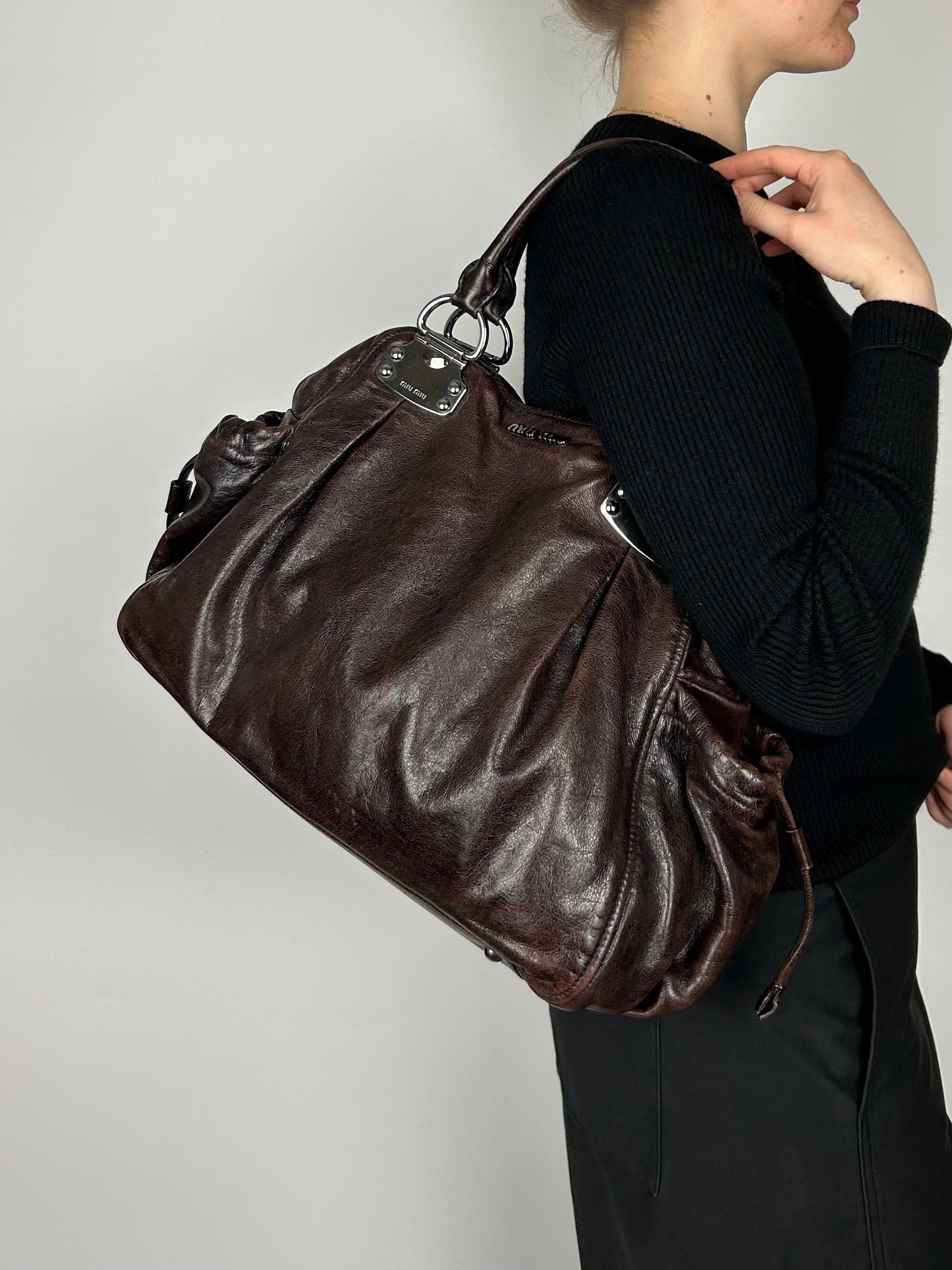 Miu Miu Vitello Hobo Bag