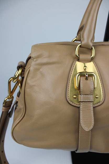 Prada Cuoio Soft Calfskin 2-Way Bag