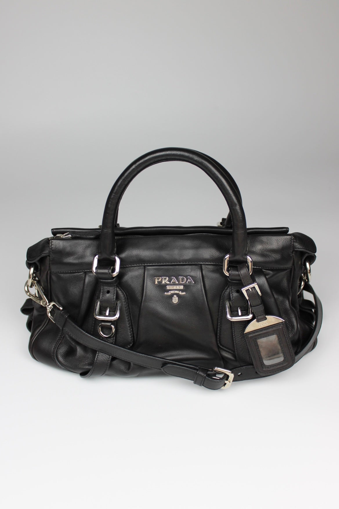 Prada Glacé Calf Leather 2-Way Bag