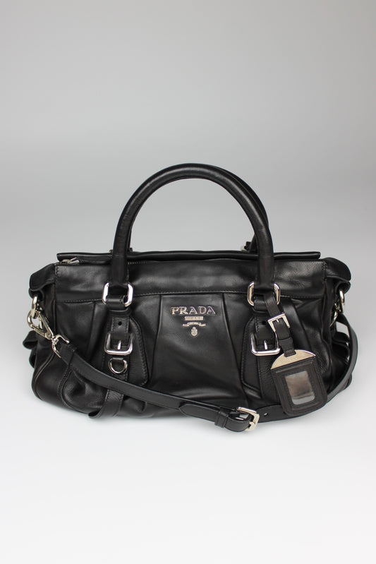 Prada Glacé Calf Leather 2-Way Bag