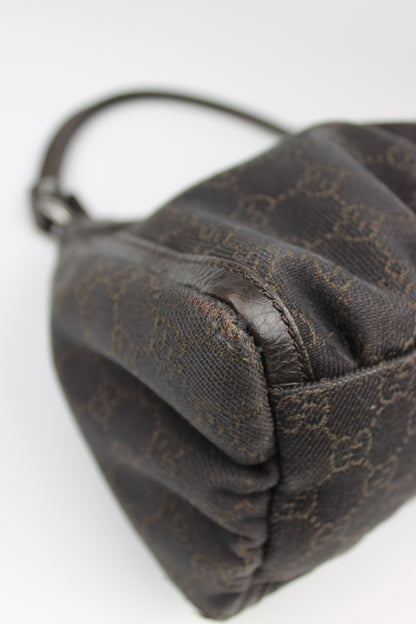 Gucci Monogram Abbey Denim Bag