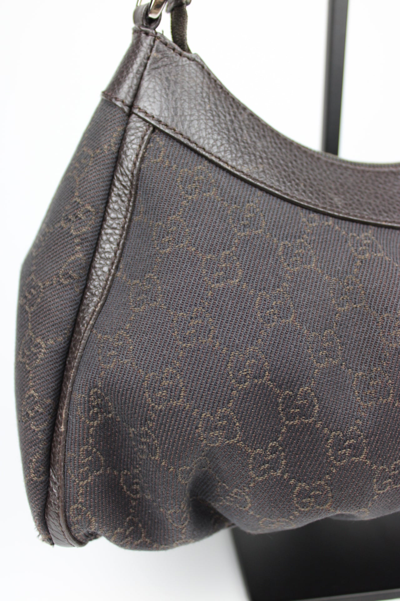 Gucci Monogram Abbey Denim Bag