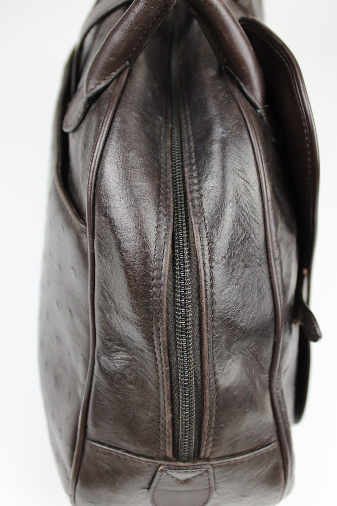 Dior Ostrich Leather Double Saddle Bag 2000