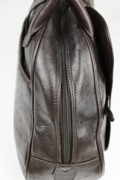 Dior Ostrich Leather Double Saddle Bag 2000