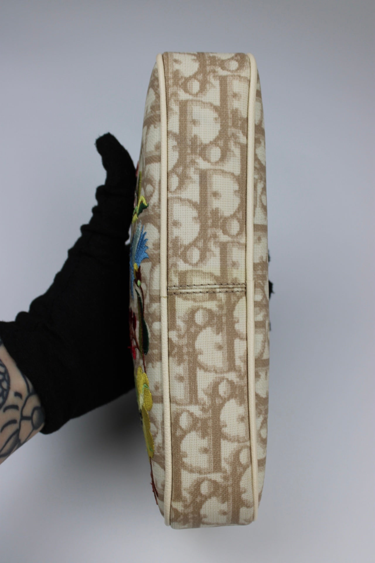 Dior Monogram Embroidered Pochette Bag 2005