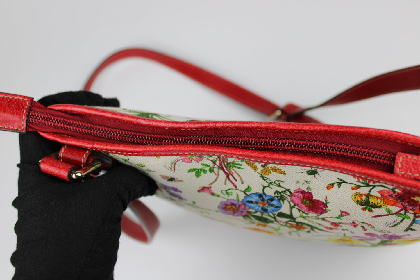 Gucci Floral Charm Cross Body Bag