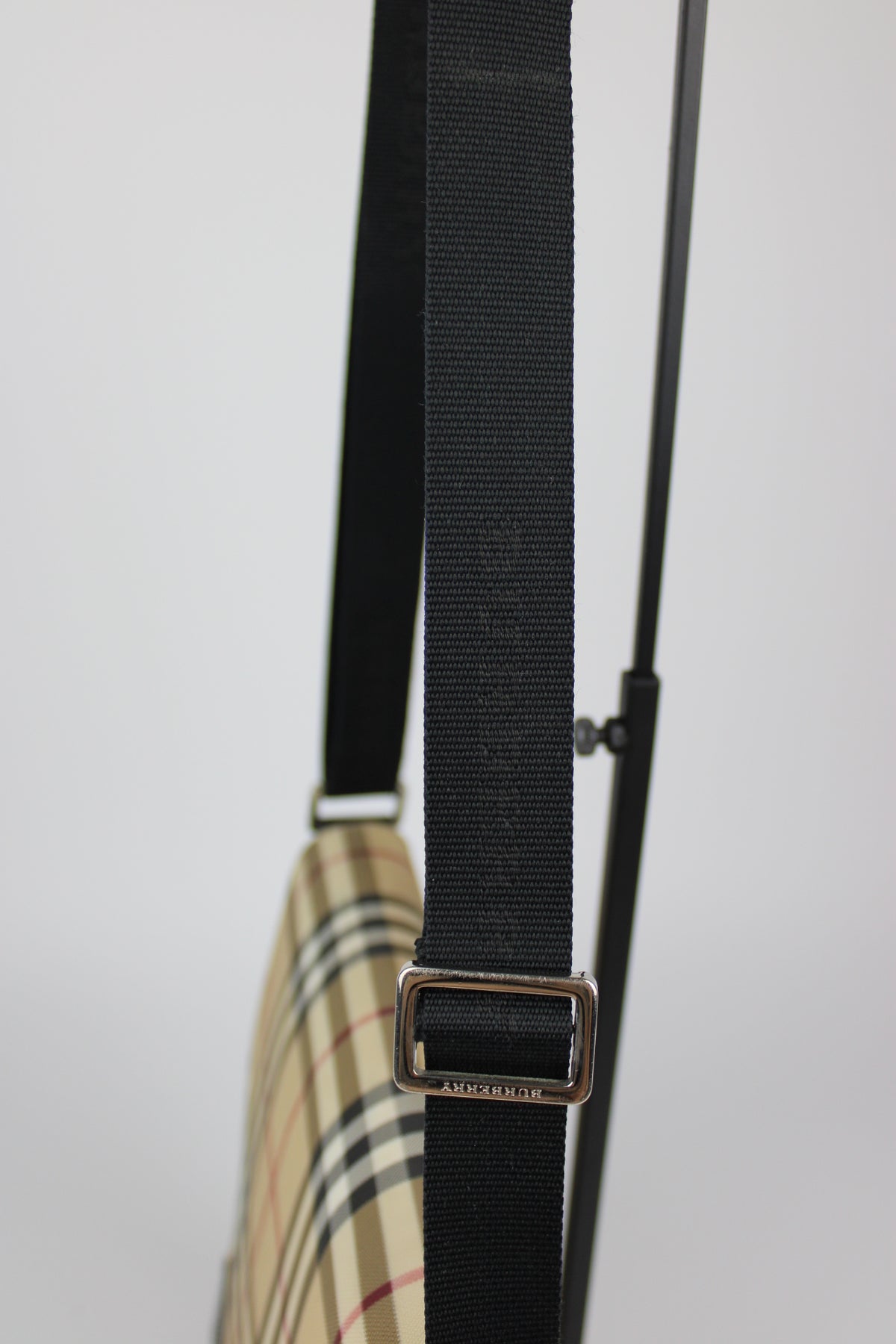 Pre-owned Burberry Nova Check Messenger Bag 2003