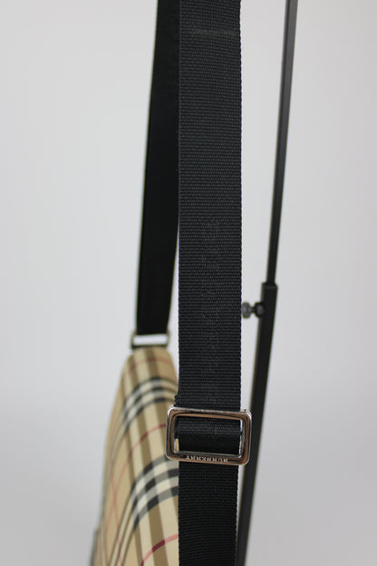 Pre-owned Burberry Nova Check Messenger Bag 2003