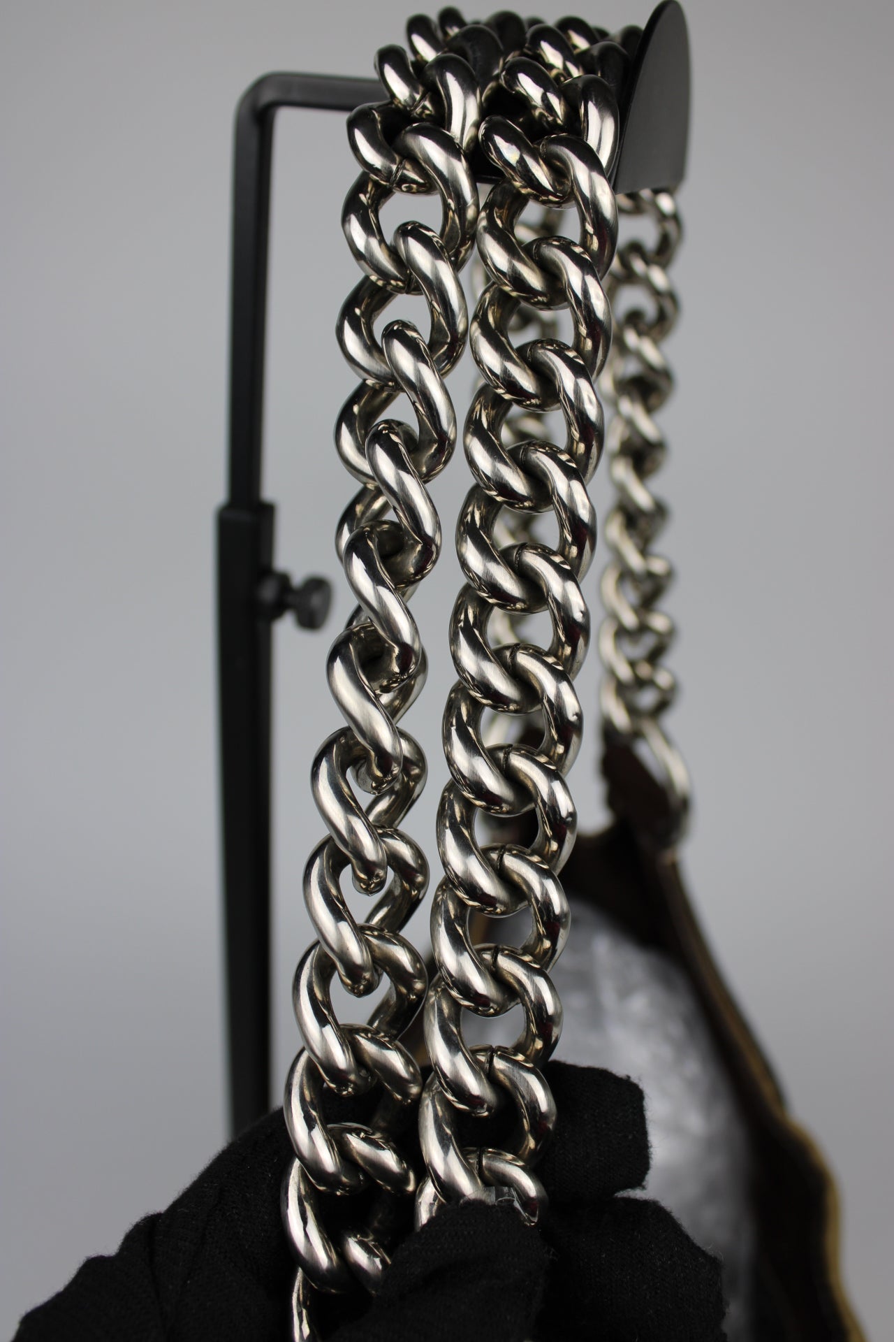 Prada Nylon Chain Strap Hobo Bag