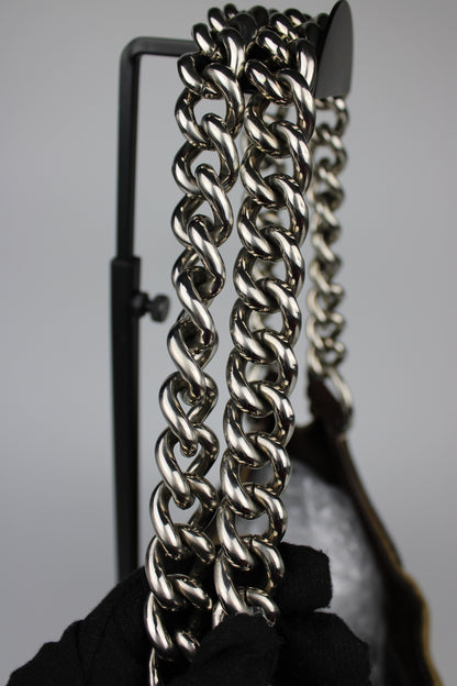 Prada Nylon Chain Strap Hobo Bag