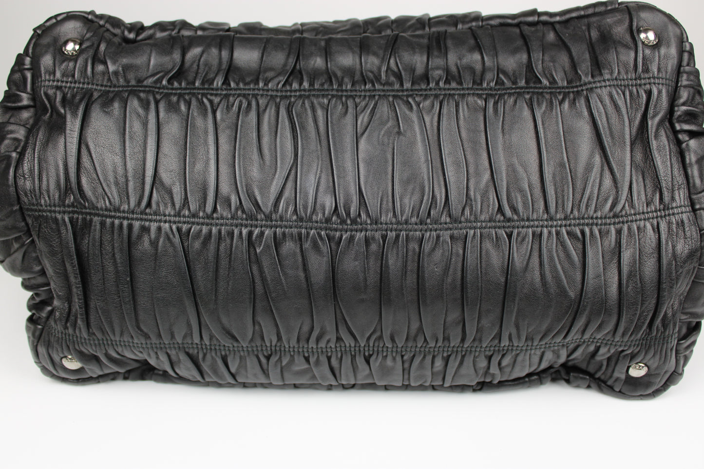 Prada Gaufre Nappa Leather Hobo Tote Bag