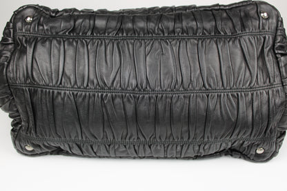 Prada Gaufre Nappa Leather Hobo Tote Bag