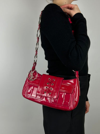 Yves Saint Laurent La Parisienne Patent O-Ring Strap Bag 2005