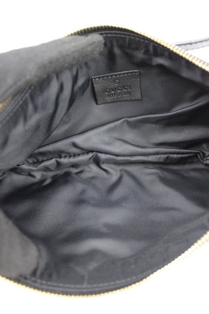 Gucci Monogram Charm Patent Pochette Bag
