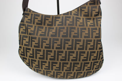 Fendi Zucca Oyster Shoulder Bag