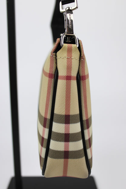 Pre-owned Burberry Nova Check Pochette Bag 2002