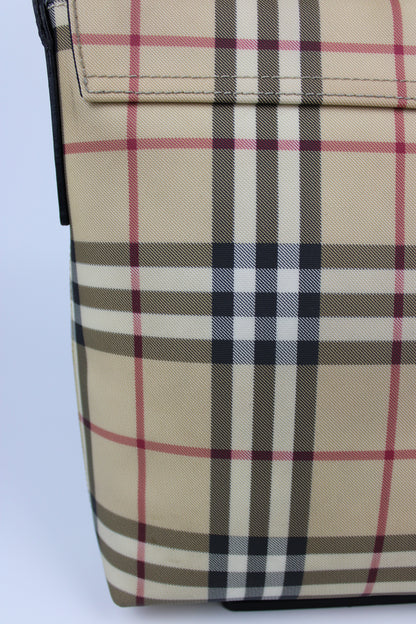 Pre-owned Burberry Nova Check Messenger Bag 2003