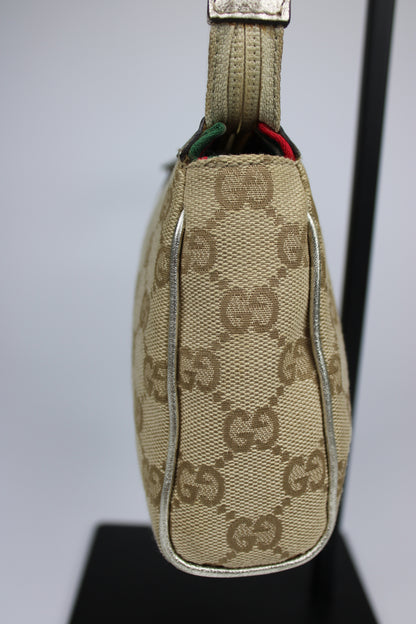 Gucci Monogram D-Ring Pochette Bag