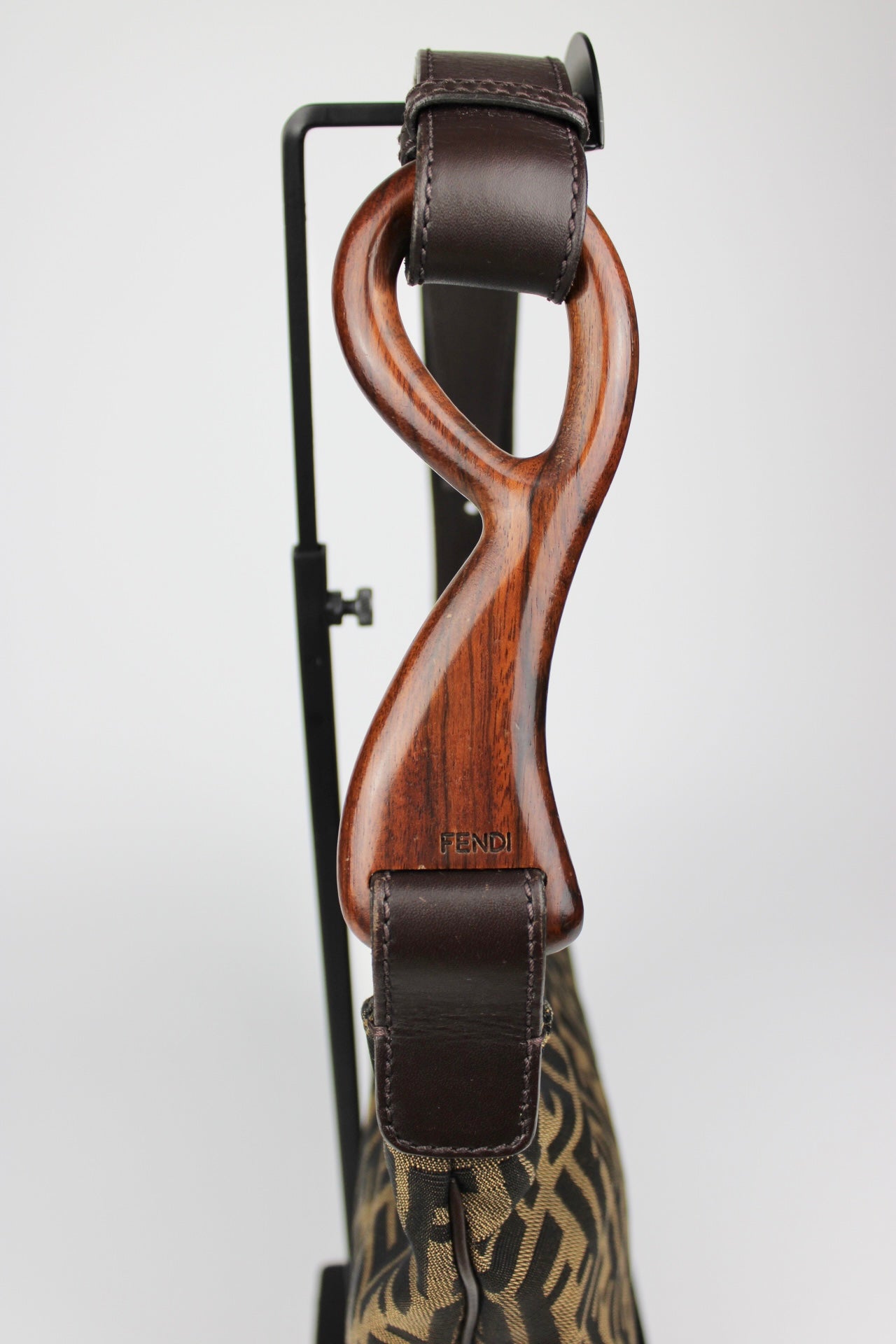 Fendi Zucca Oyster Shoulder Bag