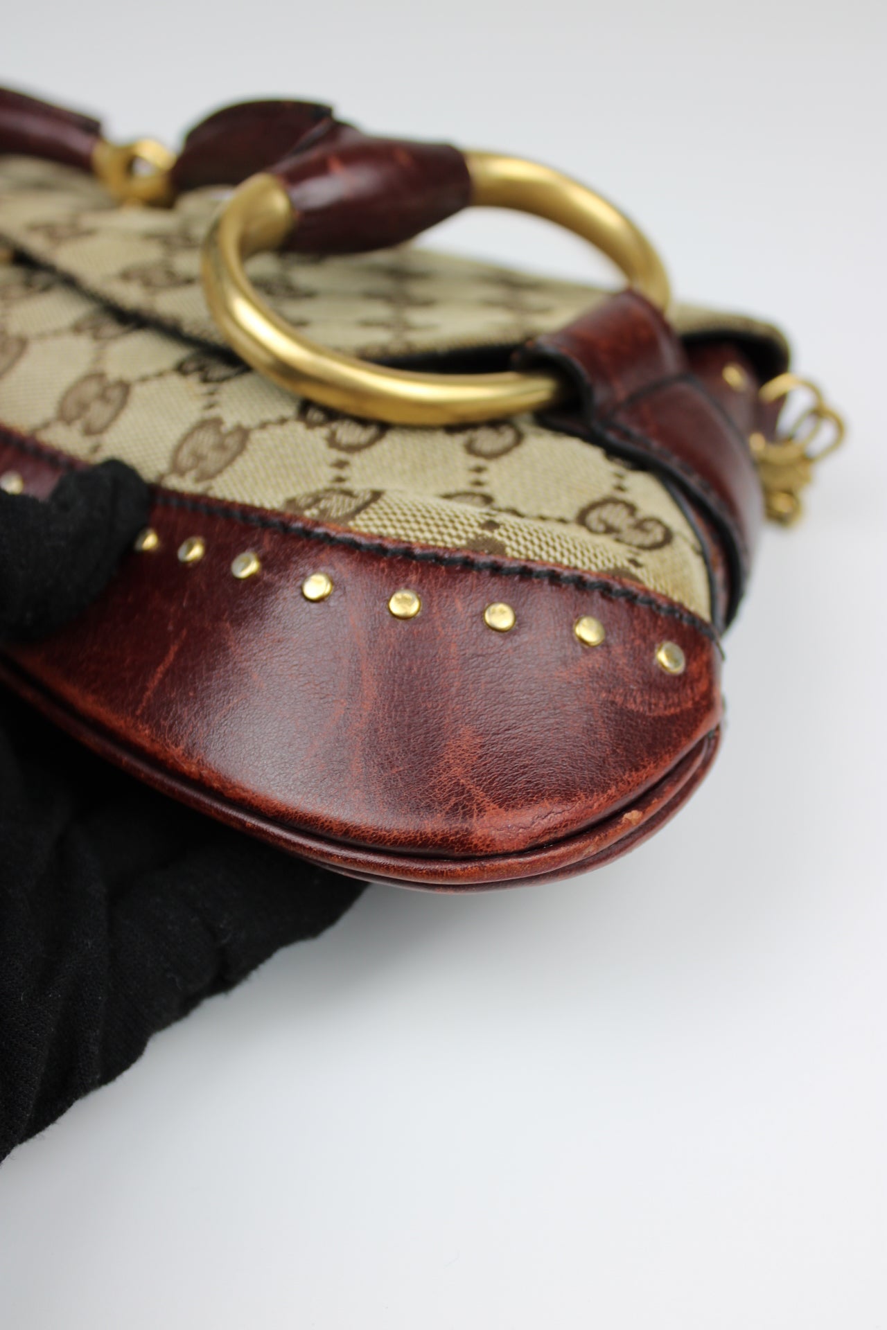 Gucci Tom Ford Monogram Horsebit Bag 2003