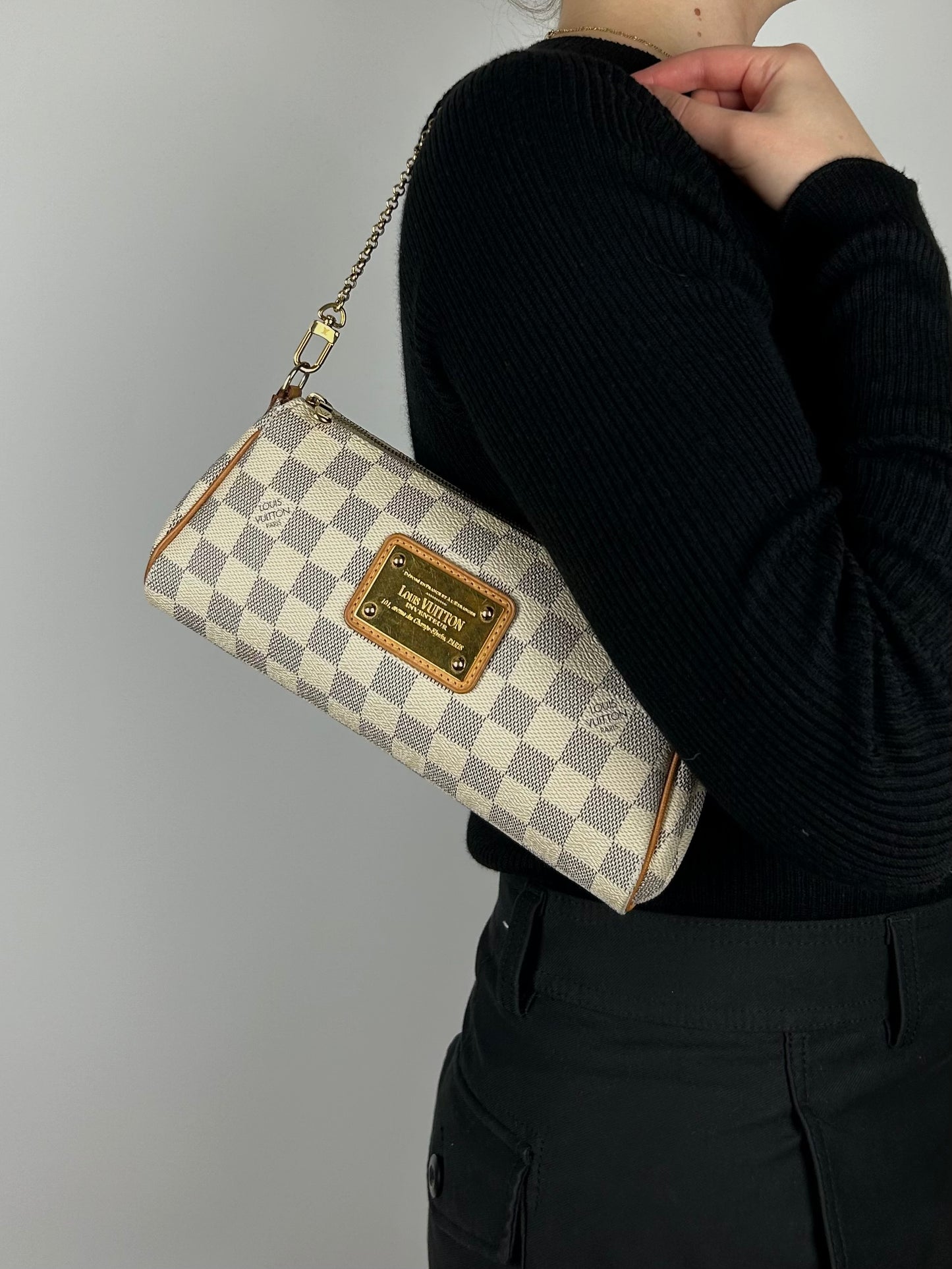 Louis Vuitton Damier Azur Eva Pochette Bag 2012