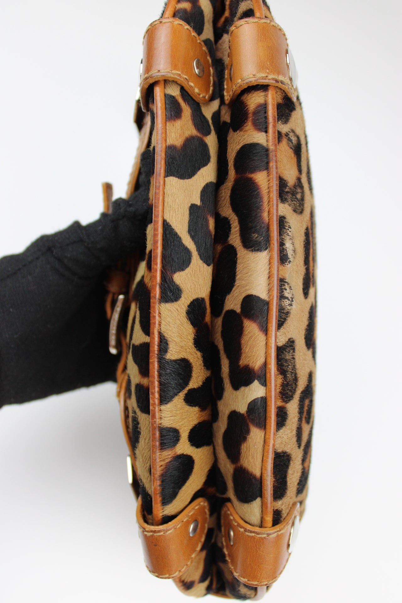 Dolce & Gabbana Pony Hair Leopard Print Bag