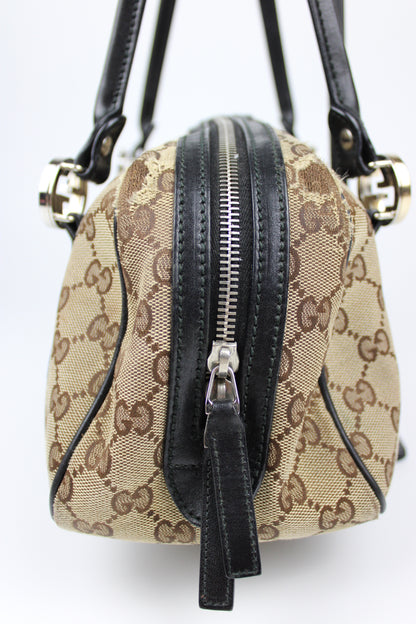 Pre-owned Gucci Monogram Interlocking GG Twins Shoulder Bag