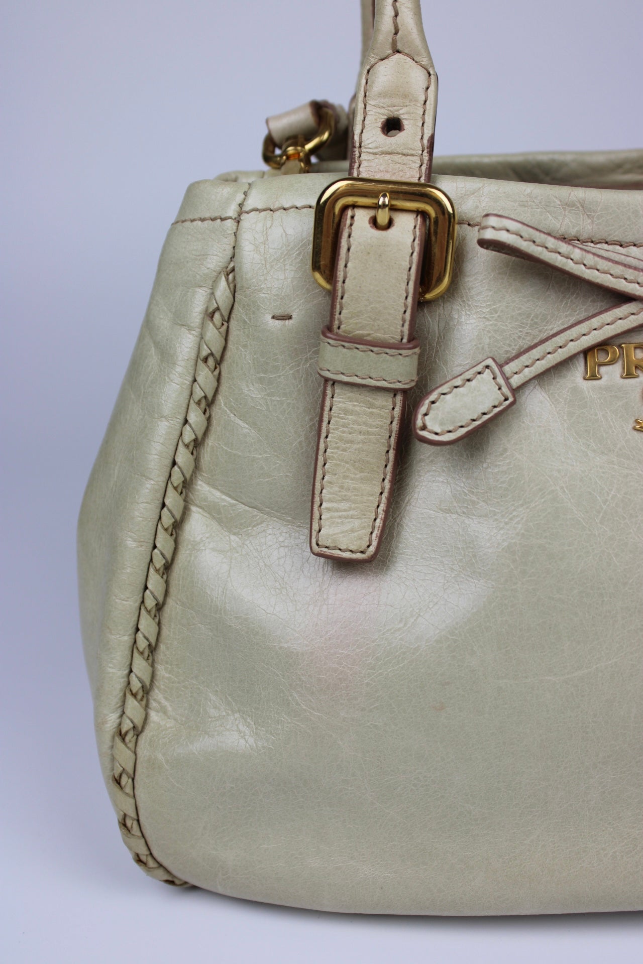 Prada Vitello Shine 2-Way Bow Bag