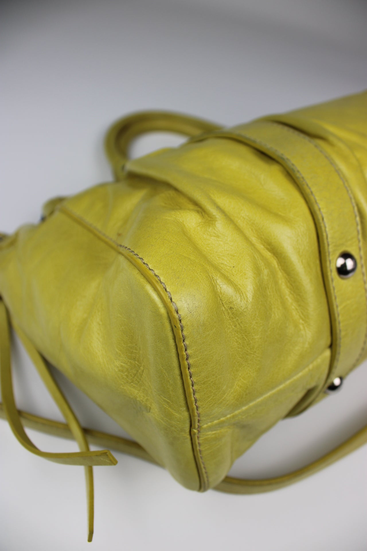 Miu Miu Yellow Vitello 2-Way Bag