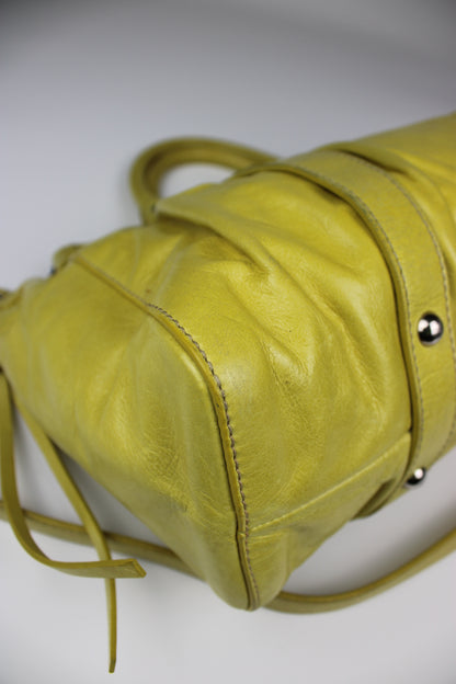 Miu Miu Yellow Vitello 2-Way Bag