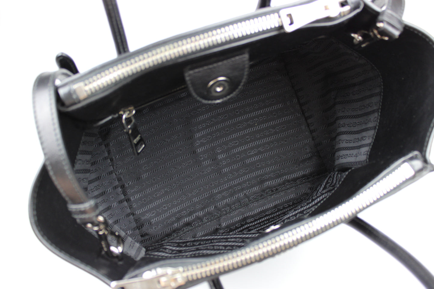 Prada Calfskin Leather Tote 2-Way Bag 2013