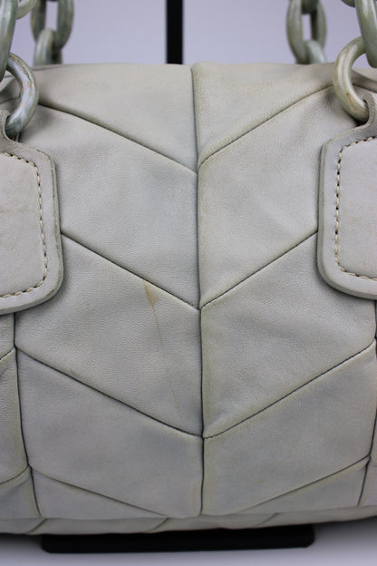 Miu Miu Leather Marbled Strap Shoulder Bag