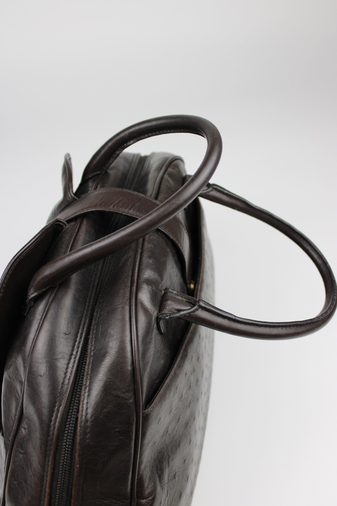 Dior Ostrich Leather Double Saddle Bag 2000