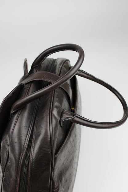 Dior Ostrich Leather Double Saddle Bag 2000