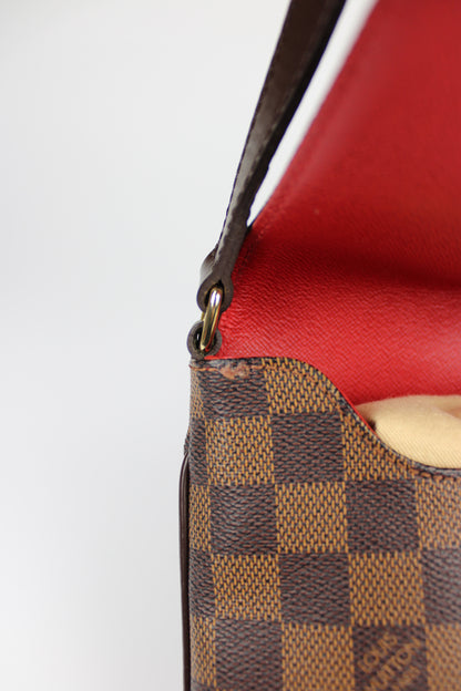 Louis Vuitton Damier Ebene Musette Cross Body Bag 2006