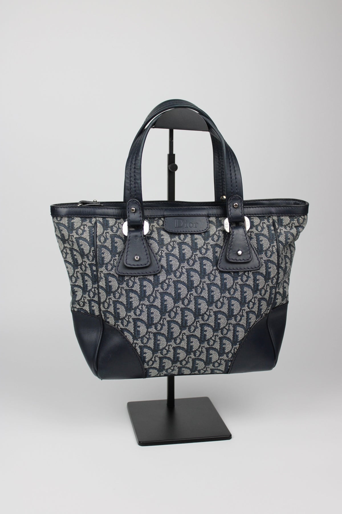 Pre-owned Dior Monogram Trotter Mini Tote Bag 2005