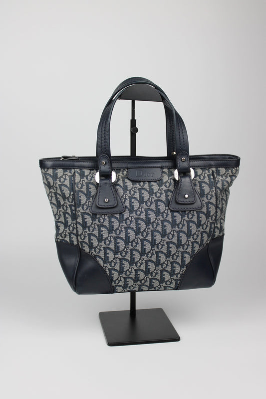 Pre-owned Dior Monogram Trotter Mini Tote Bag 2005