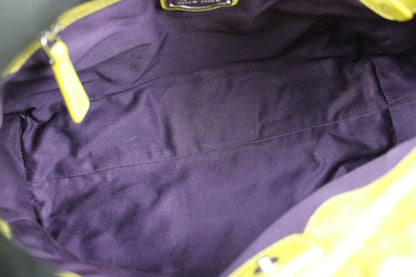 Miu Miu Yellow Vitello 2-Way Bag