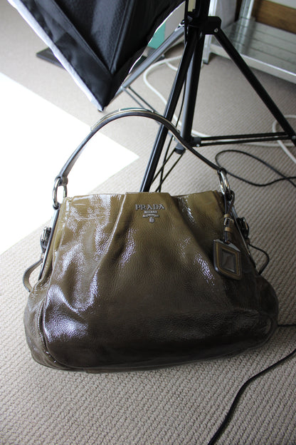 Prada Vernice Sfumata Ombré Patent Bag 2008