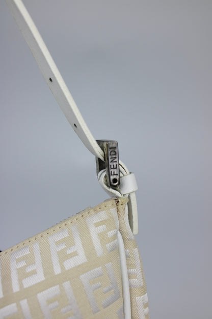 Fendi Zucchino Half Moon Pochette Bag