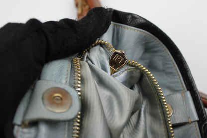 Pre-owned Prada Leather Navy Shoulder Pochette Bag