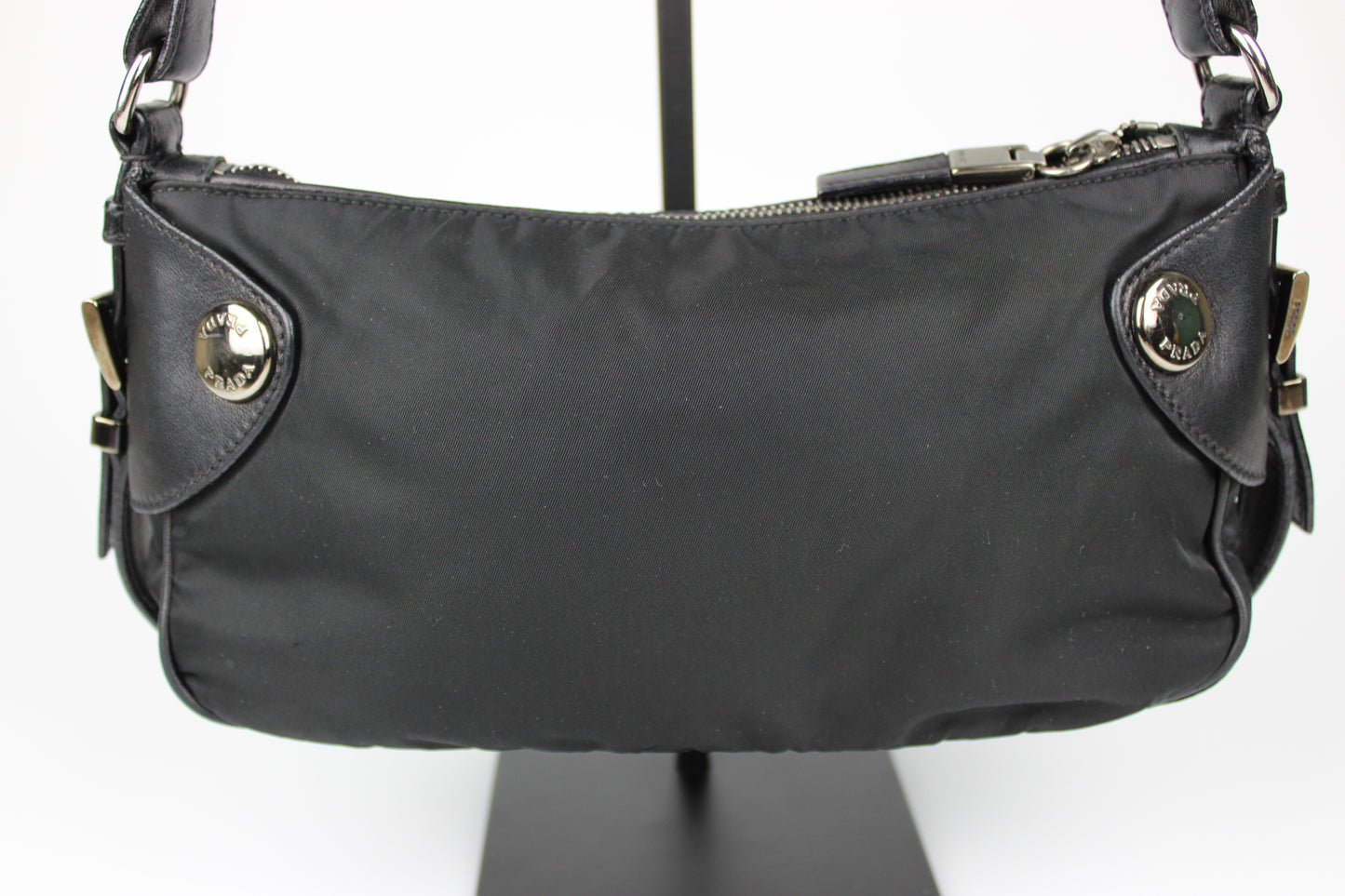 Prada Nylon & Leather Shoulder Bag