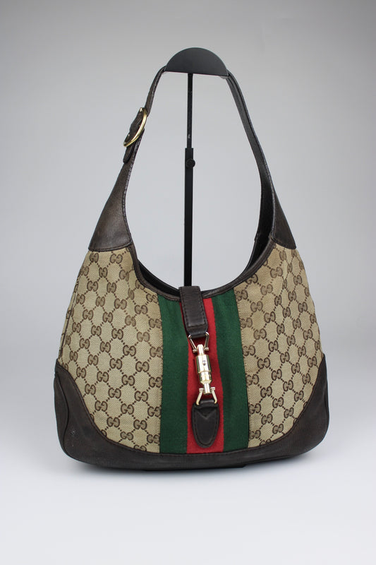 Gucci Monogram Hobo Jackie Bag