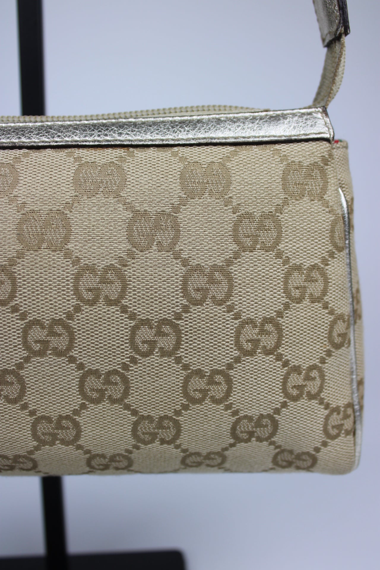 Gucci Monogram D-Ring Pochette Bag