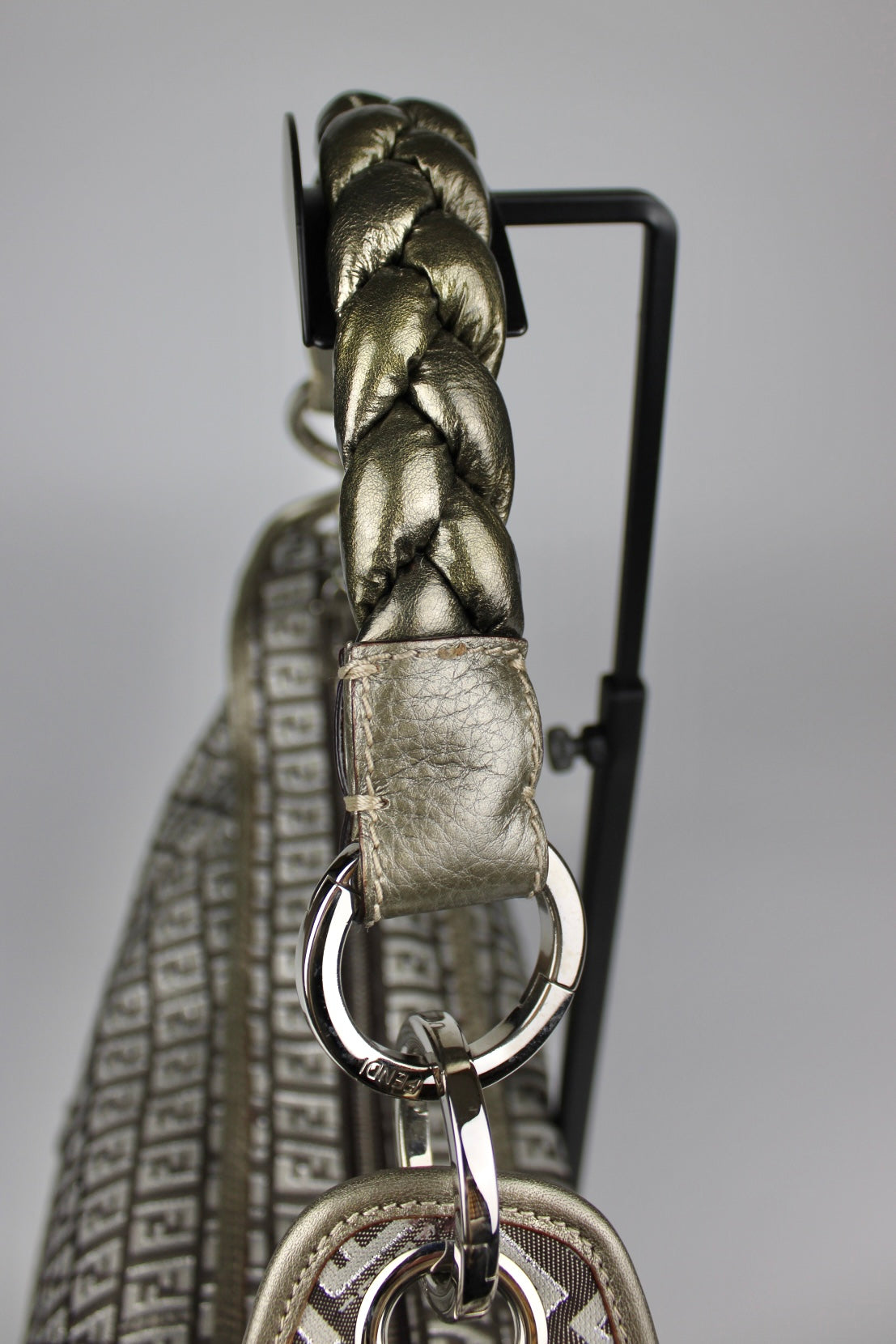 Fendi Zucchino Hobo Shoulder Bag